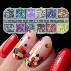 1 bộ Màu Sắc Hỗn Hợp 3D Siêu Mỏng Sequins Nail Long Lanh Mảnh 1/2/3 mét Sparkly DIY Mẹo Rực Rỡ paillette Móng Tay Nghệ Thuật Trang Trí TRP