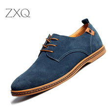 2018 thời trang men giày casual new mùa xuân nam dẹt ren up nam da lộn oxfords người đàn ông giày da zapatillas hombre kích thước 38-48