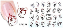 30 Phong Cách! thời trang Nails Art Làm Móng Decals Florals Chuyển Nước Thiết Kế Stickers Đối Với Nails Mẹo Beauty # BXF1229 ~ BXF1258