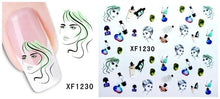 30 Phong Cách! thời trang Nails Art Làm Móng Decals Florals Chuyển Nước Thiết Kế Stickers Đối Với Nails Mẹo Beauty # BXF1229 ~ BXF1258