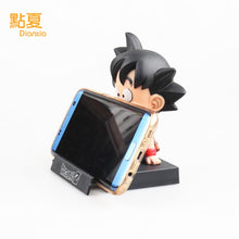 DIANXIA Anime Dragon Ball Z Goku Kuririn Car Decoration Shaking His Head Doll Phone Bracket Action Figure Toy Height About12cm