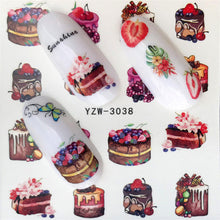 FWC Dán Móng Tay trên Móng Tay Blooming Flower Dán cho Móng Tay Hoa Oải Hương Chuyển Nail Art Stickers Nước Decals