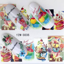 FWC Dán Móng Tay trên Móng Tay Blooming Flower Dán cho Móng Tay Hoa Oải Hương Chuyển Nail Art Stickers Nước Decals