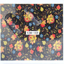 FWC Dán Móng Tay trên Móng Tay Blooming Flower Dán cho Móng Tay Hoa Oải Hương Chuyển Nail Art Stickers Nước Decals