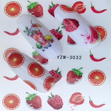FWC Dán Móng Tay trên Móng Tay Blooming Flower Dán cho Móng Tay Hoa Oải Hương Chuyển Nail Art Stickers Nước Decals