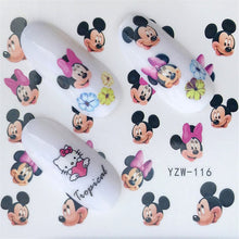 FWC Dán Móng Tay trên Móng Tay Blooming Flower Dán cho Móng Tay Hoa Oải Hương Chuyển Nail Art Stickers Nước Decals