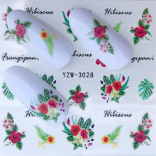 FWC Dán Móng Tay trên Móng Tay Blooming Flower Dán cho Móng Tay Hoa Oải Hương Chuyển Nail Art Stickers Nước Decals