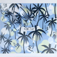FWC Dán Móng Tay trên Móng Tay Blooming Flower Dán cho Móng Tay Hoa Oải Hương Chuyển Nail Art Stickers Nước Decals
