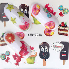 FWC Dán Móng Tay trên Móng Tay Blooming Flower Dán cho Móng Tay Hoa Oải Hương Chuyển Nail Art Stickers Nước Decals