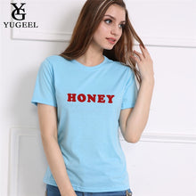 HONEY Letter Print Summer 2018 Spring T-Shirt Women Tops White T Shirt Female Harajuku Short Sleeve O-neck Punk Tumblr Tshirts