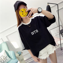 Harajuku Fashion Bts Kpop Tshirt Women Cotton T Shirt Elegant Korean Style Ladies Shirts Plus Size Summer Tops Camiseta Feminina