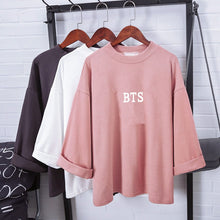 Harajuku Fashion Bts Kpop Tshirt Women Cotton T Shirt Elegant Korean Style Ladies Shirts Plus Size Summer Tops Camiseta Feminina