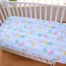 Kalameng Baby Mattress Baby Isolation Pad Cartoon Quilted Separate Pad Waterproof Breathable Newborn Baby Mattress Urine 50*70cm