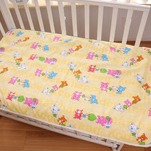 Kalameng Baby Mattress Baby Isolation Pad Cartoon Quilted Separate Pad Waterproof Breathable Newborn Baby Mattress Urine 50*70cm