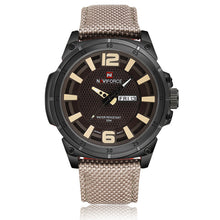 NAVIFORCE Top Brand Military Watches Men Fashion Casual Canvas Leather Sport Quartz Wristwatches Male Clock Relogio Masculino