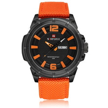 NAVIFORCE Top Brand Military Watches Men Fashion Casual Canvas Leather Sport Quartz Wristwatches Male Clock Relogio Masculino