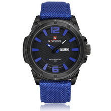 NAVIFORCE Top Brand Military Watches Men Fashion Casual Canvas Leather Sport Quartz Wristwatches Male Clock Relogio Masculino