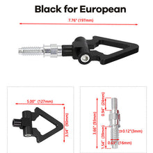Partol Universal Car Tow Hook JDM Racing Towing Bar Auto Trailer Tow Hook For BMW Honda Subaru Toyota European Japanese Vehicle