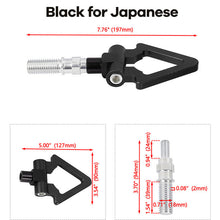 Partol Universal Car Tow Hook JDM Racing Towing Bar Auto Trailer Tow Hook For BMW Honda Subaru Toyota European Japanese Vehicle