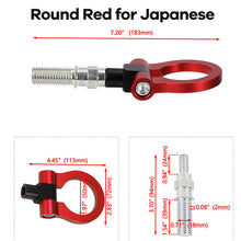 Partol Universal Car Tow Hook JDM Racing Towing Bar Auto Trailer Tow Hook For BMW Honda Subaru Toyota European Japanese Vehicle