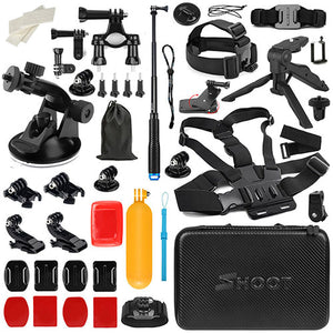 SHOOT Action Camera Accessory Tripod Monopod Head Chest Strap Mount for GoPro Hero 6 4 SJCAM SJ7 Xiaomi Yi 4K 2 Eken H9 Sony Cam