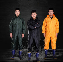 RAINPROOF  Adult Outdoor Raincoat men  Rain Gear Motorcycle hooded Rainsuit High Quality 3 color work clothes raincoat women