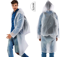 Yuding Long Raincoat  EVA Thick Rainwear Universal  Poncho Waterproof  Hiking Tour Hooded Rain Coat Include Schoolbag Position
