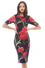 Free Shipping Casual Dresses Party O-Neck Summer Vestidos Sheath 28 Styles Floral Print Women Dress 106-20