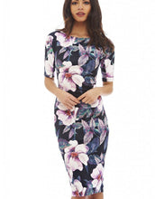 Free Shipping Casual Dresses Party O-Neck Summer Vestidos Sheath 28 Styles Floral Print Women Dress 106-20