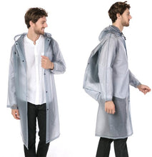 Yuding Long Raincoat  EVA Thick Rainwear Universal  Poncho Waterproof  Hiking Tour Hooded Rain Coat Include Schoolbag Position