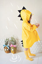 VILEAD Cute Small Dinosaur Waterproof Polyester Rain Coat Boy Children Girls Windproof Poncho Kindergarten Student Baby Raincoat