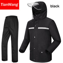Tianwang waterproof rainproof Rain Jacket Women &amp; Men's suit hood raincoat for motorcycle raincoat outdoors camping fishing
