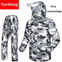 Tianwang waterproof rainproof Rain Jacket Women &amp; Men's suit hood raincoat for motorcycle raincoat outdoors camping fishing