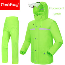 Tianwang waterproof rainproof Rain Jacket Women &amp; Men's suit hood raincoat for motorcycle raincoat outdoors camping fishing