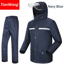 Tianwang waterproof rainproof Rain Jacket Women &amp; Men's suit hood raincoat for motorcycle raincoat outdoors camping fishing