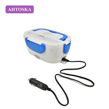 AHTOSKA 12V Portable Electric Heating Lunch Box  Food-Grade Food Container Food Warmer For Kids  4 Buckles  Dinnerware Sets Car