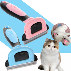 Detachable Pet furmins Hair Removal Comb Dog Short Medium Hair Brush PP TPR Handle Beauty Brush Unhairing Comb Cat Grooming Tool