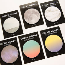 30 Sheets Korean Cute Lonely Planet Earth Moon Neptune Sedna Stickers Post it Round Shape Memo Pad Sticky Notes Bookmarks BLT19