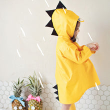VILEAD Cute Small Dinosaur Waterproof Polyester Rain Coat Boy Children Girls Windproof Poncho Kindergarten Student Baby Raincoat
