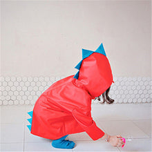 VILEAD Cute Small Dinosaur Waterproof Polyester Rain Coat Boy Children Girls Windproof Poncho Kindergarten Student Baby Raincoat