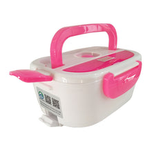 AHTOSKA 12V Portable Electric Heating Lunch Box  Food-Grade Food Container Food Warmer For Kids  4 Buckles  Dinnerware Sets Car