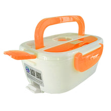 AHTOSKA 12V Portable Electric Heating Lunch Box  Food-Grade Food Container Food Warmer For Kids  4 Buckles  Dinnerware Sets Car
