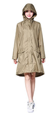 Freesmily Women's Stylish Rain Poncho Waterproof Rain Coat With Hood Sleeves and Pocket