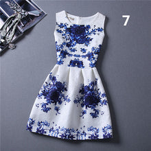 Summer Style 2018 Fashion A-Line Women Maxi Evening Party Casual Vintage Dresses Printing Sleeveless Vestidos De Festa Dress 153