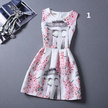 Summer Style 2018 Fashion A-Line Women Maxi Evening Party Casual Vintage Dresses Printing Sleeveless Vestidos De Festa Dress 153