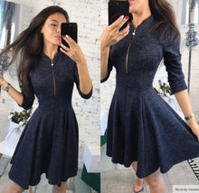 2018 summer Fashion Women Bust Zippers Dress Solid Pleated V-neck Sexy Ladies Dresses Evening Party Bodycon Mini Dress vestidos
