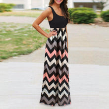 summer dress women Striped Long Boho Dress Lady Beach Summer Maxi Dress women 2018