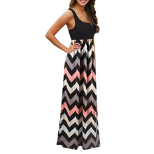 summer dress women Striped Long Boho Dress Lady Beach Summer Maxi Dress women 2018