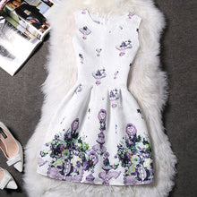 Summer Style 2018 Fashion A-Line Women Maxi Evening Party Casual Vintage Dresses Printing Sleeveless Vestidos De Festa Dress 153