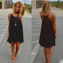 Sexy Women's Summer Casual Sleeveless Evening Party Backless Beachwear Mini Dress Multiple colors female fashion loose